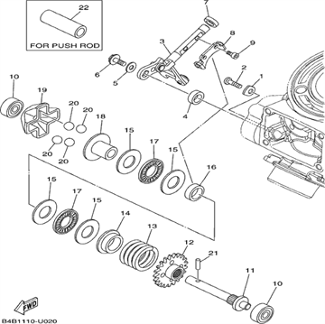 Bearing 1LX, Yamaha, 93300-60814